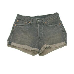 Gently Worn Black LEVI STRAUSS & CO Jean Shorts Size 30 (BB0922)